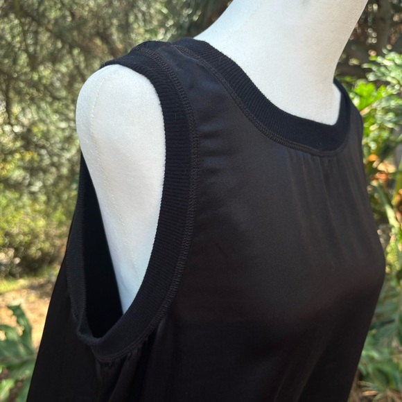 Michael Stars Black Sleeveless Rayon Tank Top with Round Neckline - Picture 10 of 10